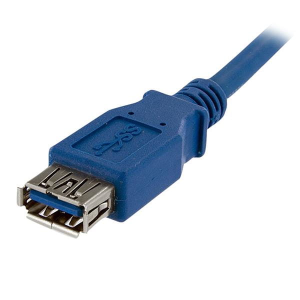 StarTech.com 1 m SuperSpeed USB 3.0 Verlängerungskabel - USB 3 Typ-A Kabel Verlängerung - Stecker/ Buchse - Blau - USB-Verlängerungskabel - USB Typ A (M)