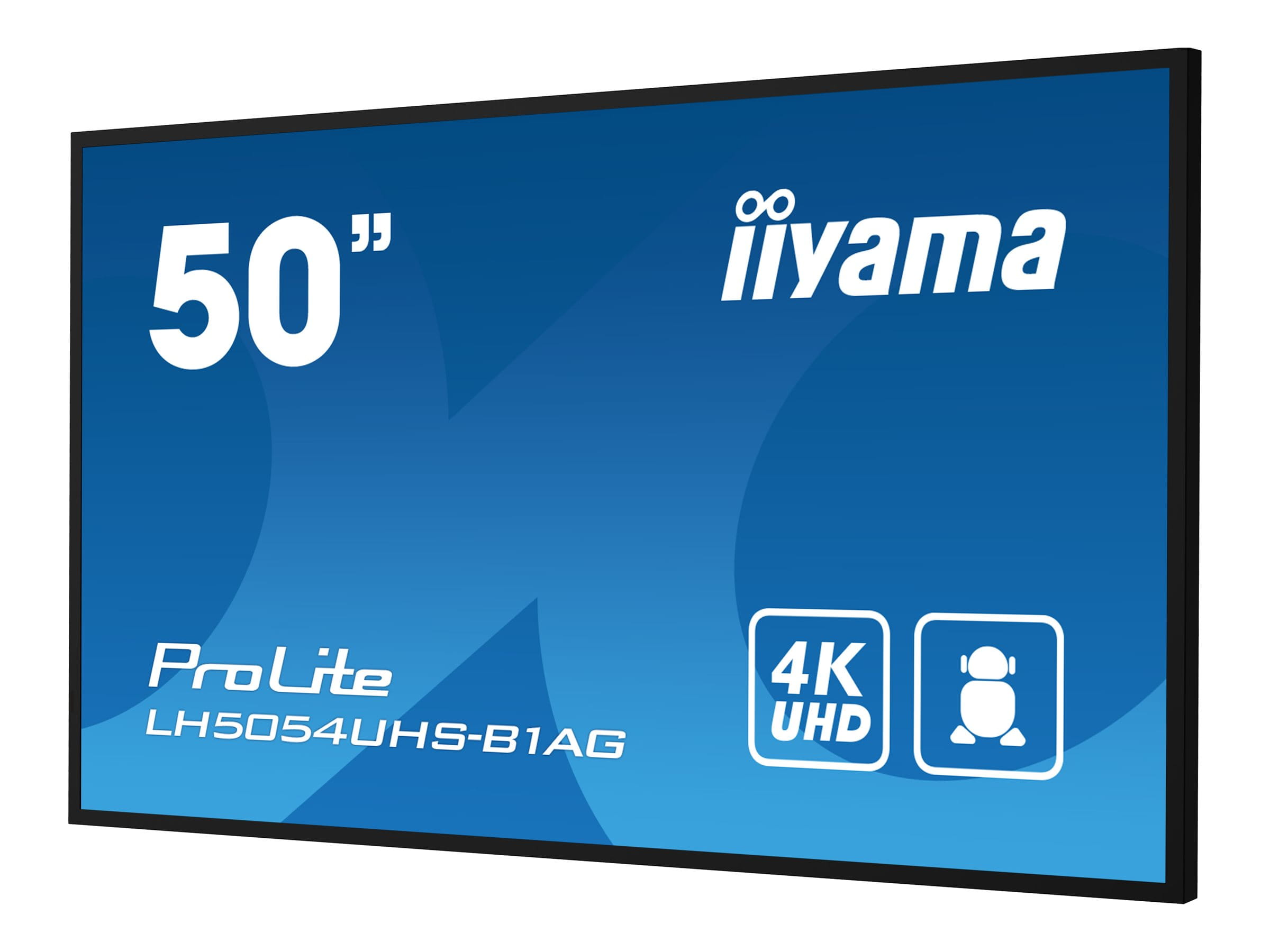 Iiyama LH5054UHS-B1AG - 125.7 cm (50") Diagonalklasse LH54 Series LCD-Display mit LED-Hintergrundbeleuchtung - interaktive Digital Signage - mit mit SoC Mediaplayer - 4K UHD (2160p)