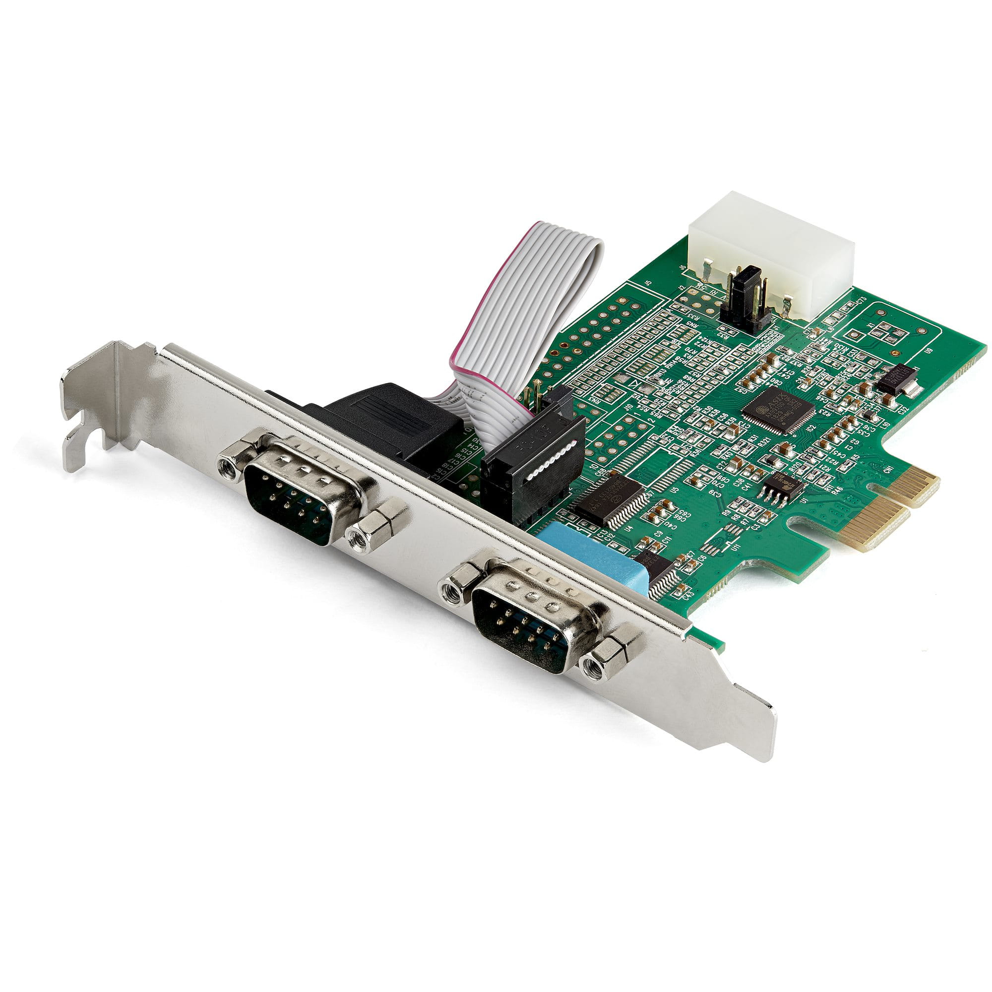 StarTech.com 2 Port Serielle PCI Express RS232 Adapter Karte - Serielle PCIe RS232 Kontroller Karte - PCIe zu Dual Serielle DB9 - 16950 UART - Erweiterungskarte - Windows & Linux (PEX2S953)