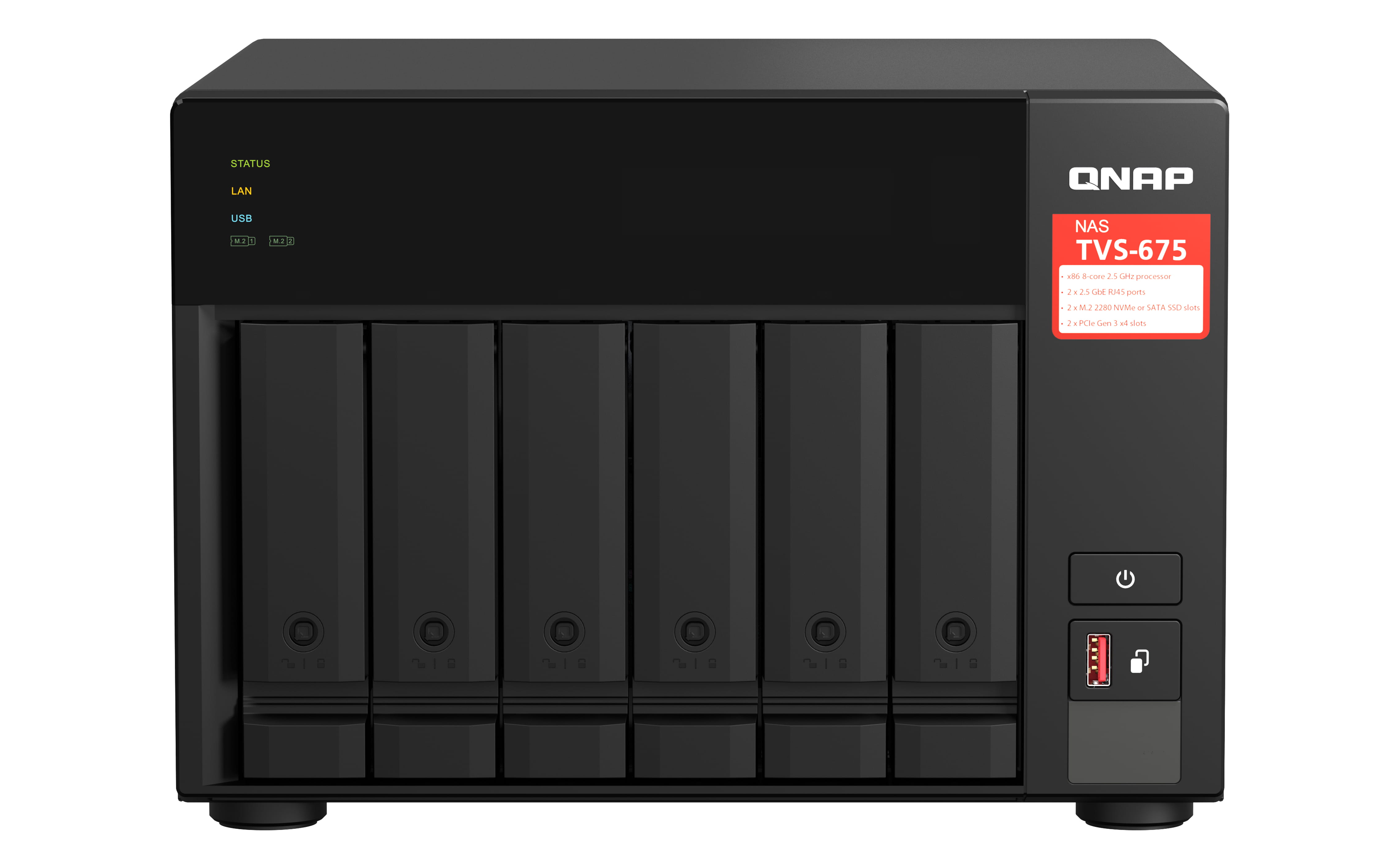 QNAP TVS-675 - NAS-Server - 6 Schächte - SATA 6Gb/s