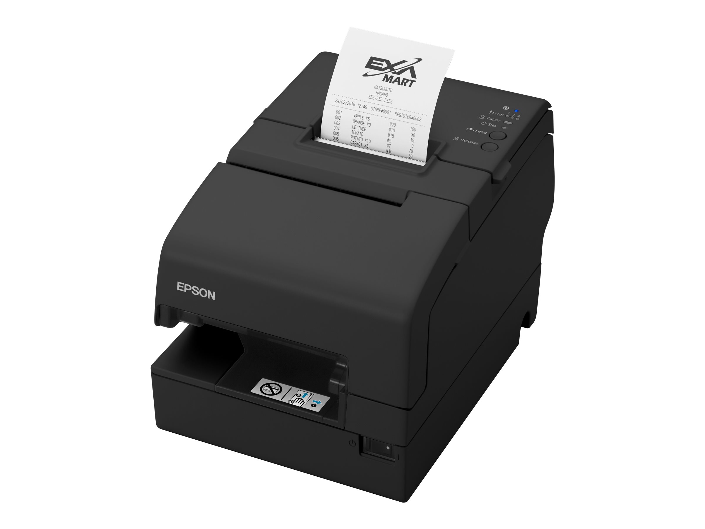 HP Epson TM-H6000V - Belegdrucker - Thermozeile/Punktmatrix - bis zu 350 mm/Sek. - LAN, NFC, PoweredUSB (24 V)