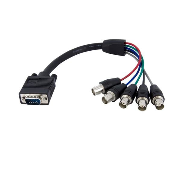StarTech.com 30cm VGA HD 15 auf 5x BNC RGBHV Monitorkabel - St/Bu - VGA-Kabel - BNC (W)