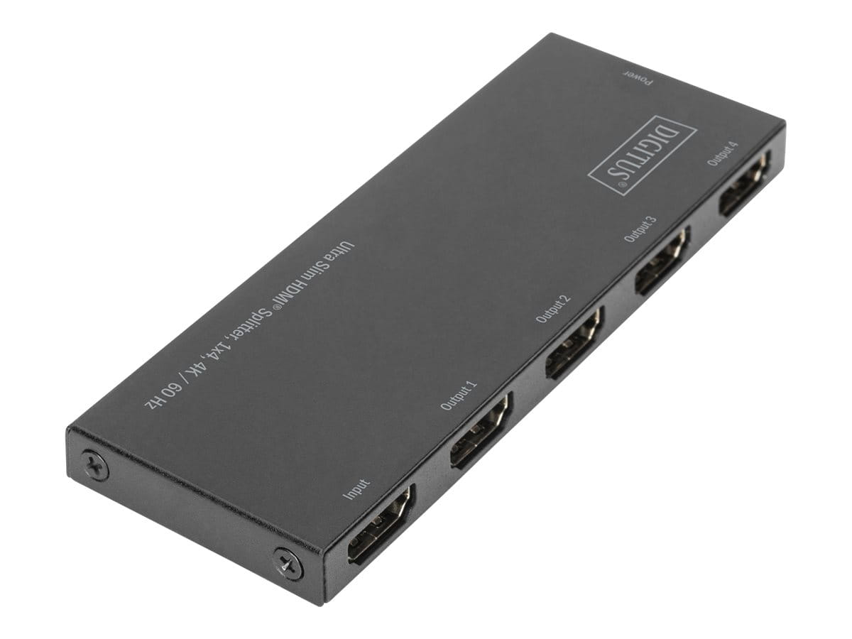 DIGITUS Ultra Slim HDMI® Splitter, 1x4, 4K / 60 Hz