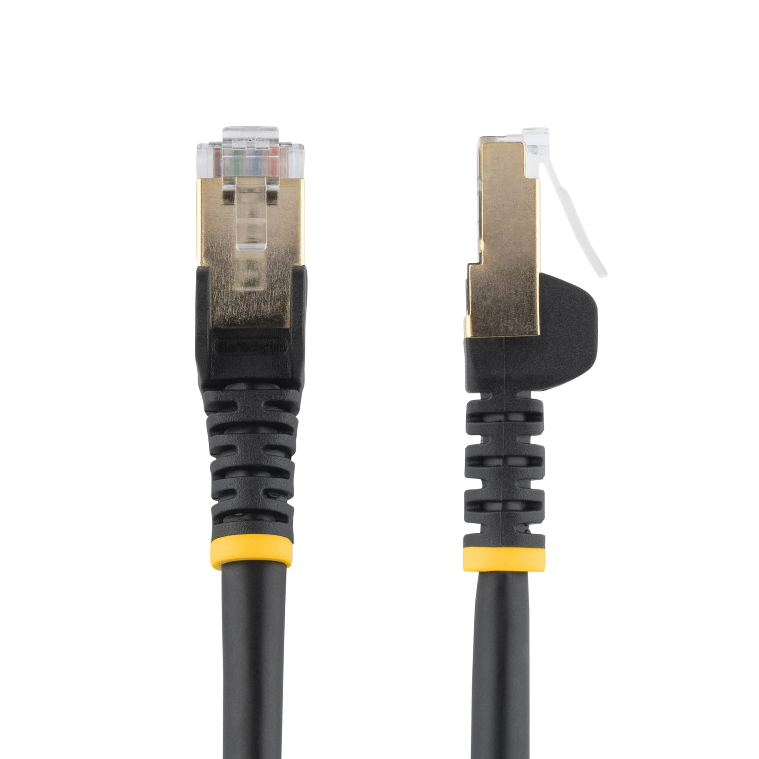 StarTech.com 2m CAT6A Ethernet Cable, 10 Gigabit Shielded Snagless RJ45 100W PoE Patch Cord, CAT 6A 10GbE STP Network Cable w/Strain Relief, Black, Fluke Tested/UL Certified Wiring/TIA - Category 6A - 26AWG (6ASPAT2MBK)