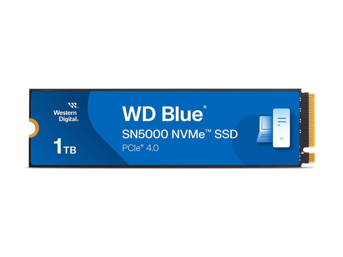 WD Blue SN5000 WDS100T4B0E-00CNZ0 - SSD - 1 TB - intern - M.2 2280 - PCIe 4.0 x4 (NVMe)