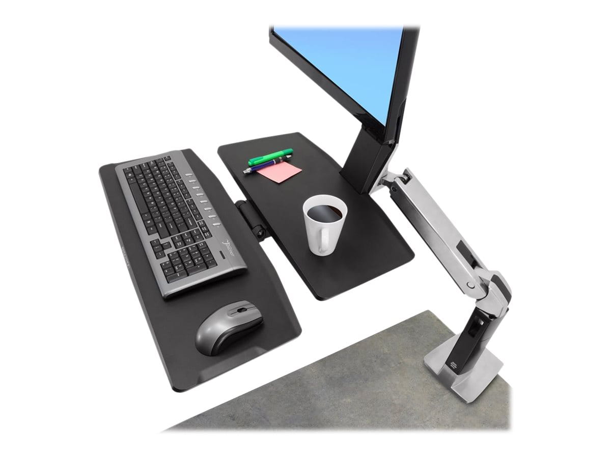 Ergotron WorkFit-A Single LD Workstation With Worksurface