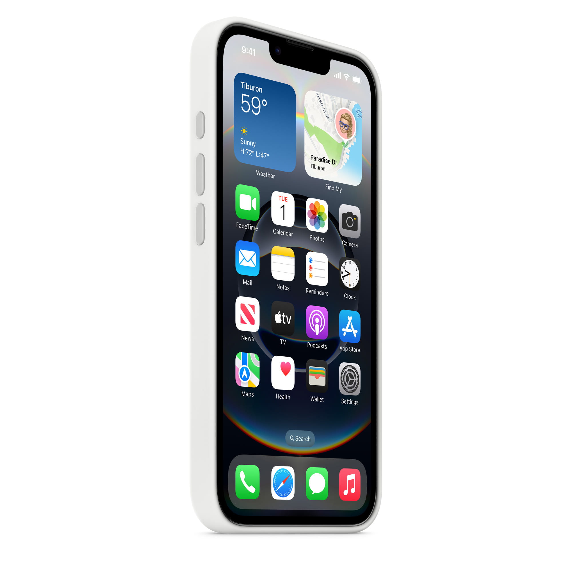 Apple Hintere Abdeckung für Mobiltelefon - Silikon