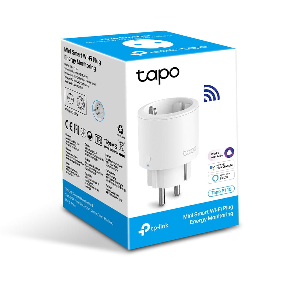 TP-LINK Tapo P115 - Smart-Stecker - kabellos - 802.11b/g/n