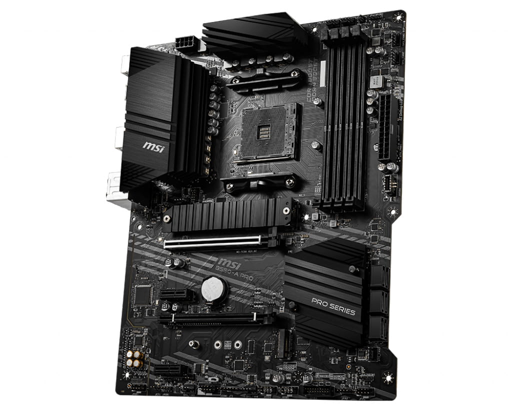 MSI B550-A PRO - Motherboard - ATX - Socket AM4 - AMD B550 Chipsatz - USB-C Gen2, USB-C Gen1, USB 3.2 Gen 1, USB 3.2 Gen 2 - Gigabit LAN - Onboard-Grafik (CPU erforderlich)