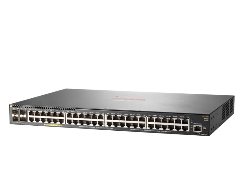 HPE Aruba 2930F 48G PoE+ 4SFP - Switch - L3 - managed - 48 x 10/100/1000 (PoE+)