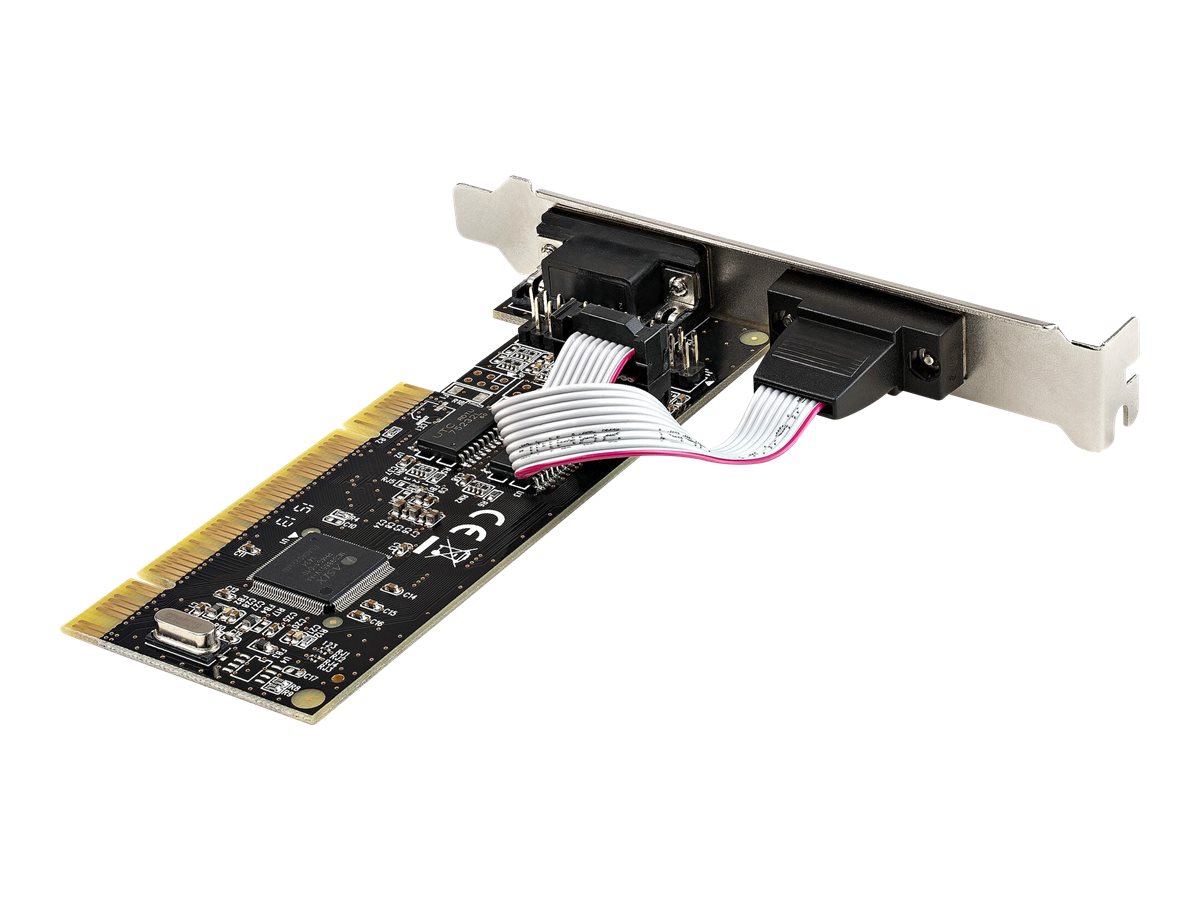 StarTech.com RS232 PCI Karte - PCI auf 2 Serielle Port-Karte - PCI 2-Port DB9 Serielle Controller-Karte RS232 - Schnittstellenkarte - PCI Expansion - Erweiterungskarte für Desktops (PCI2S1P2)