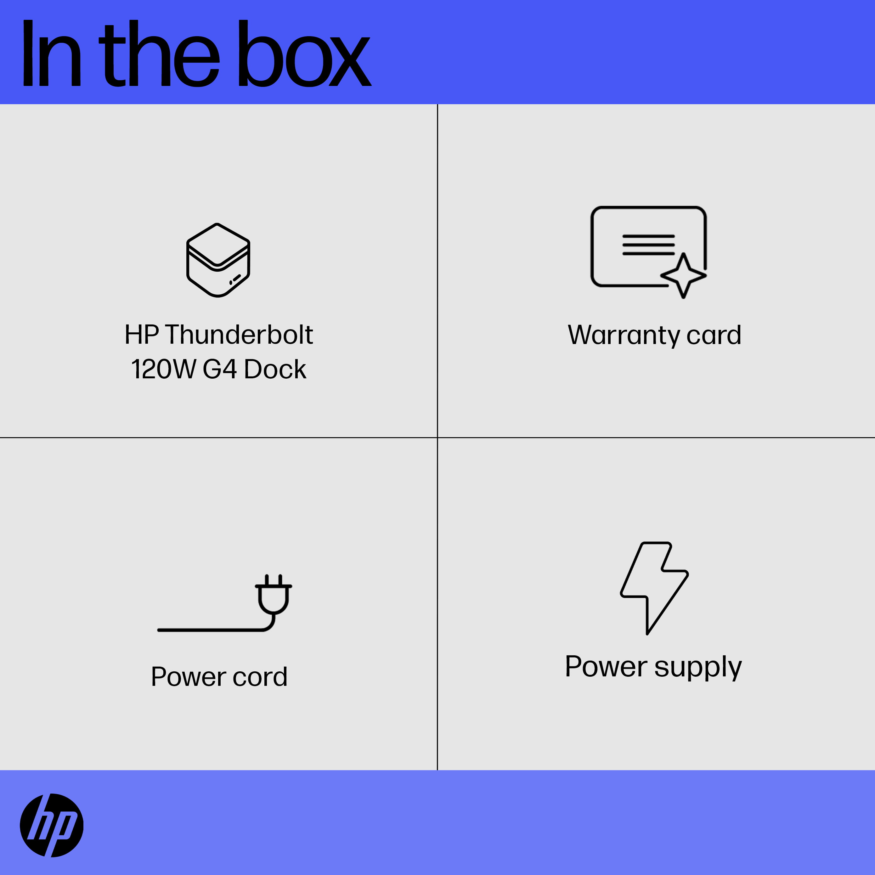 HP Thunderbolt Dock G4 - Dockingstation - HDMI, 2 x DP, Thunderbolt, USB-C