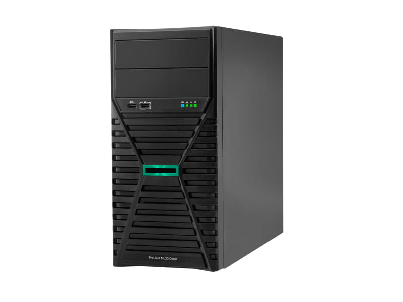 HPE ProLiant ML30 Gen11 Entry - Server - Tower - 4U - 1-Weg - 1 x Xeon E-2434 / 3.4 GHz - RAM 16 GB - SATA - Hot-Swap 8.9 cm (3.5")