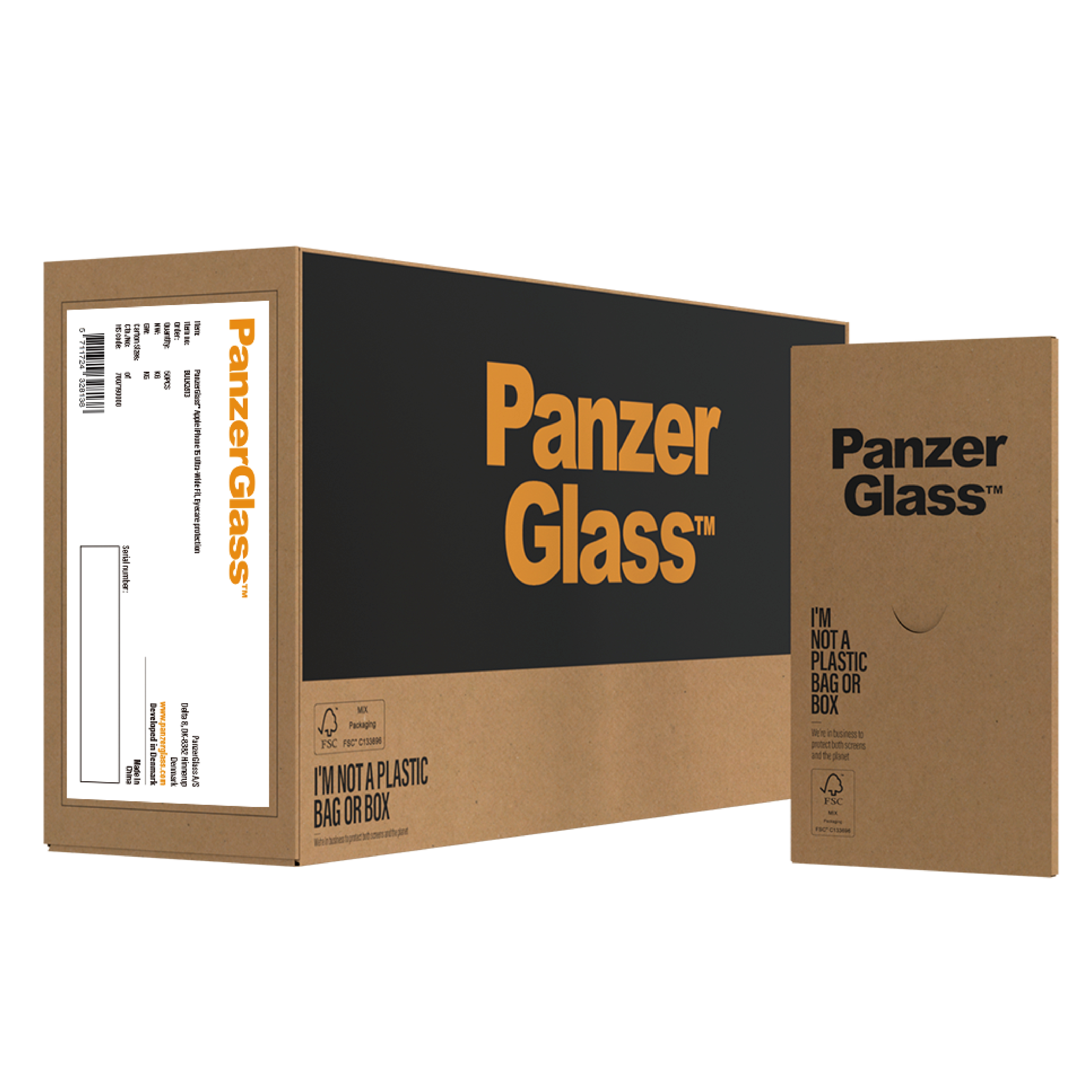 PanzerGlass ® Eyecare Displayschutz iPhone 15 | Ultra-Wide Fit m. EasyAligner, Apple, Apple - iPhone 15, Trockene Anwendung, Schockresistent, Transparent, 50 Stück(e)