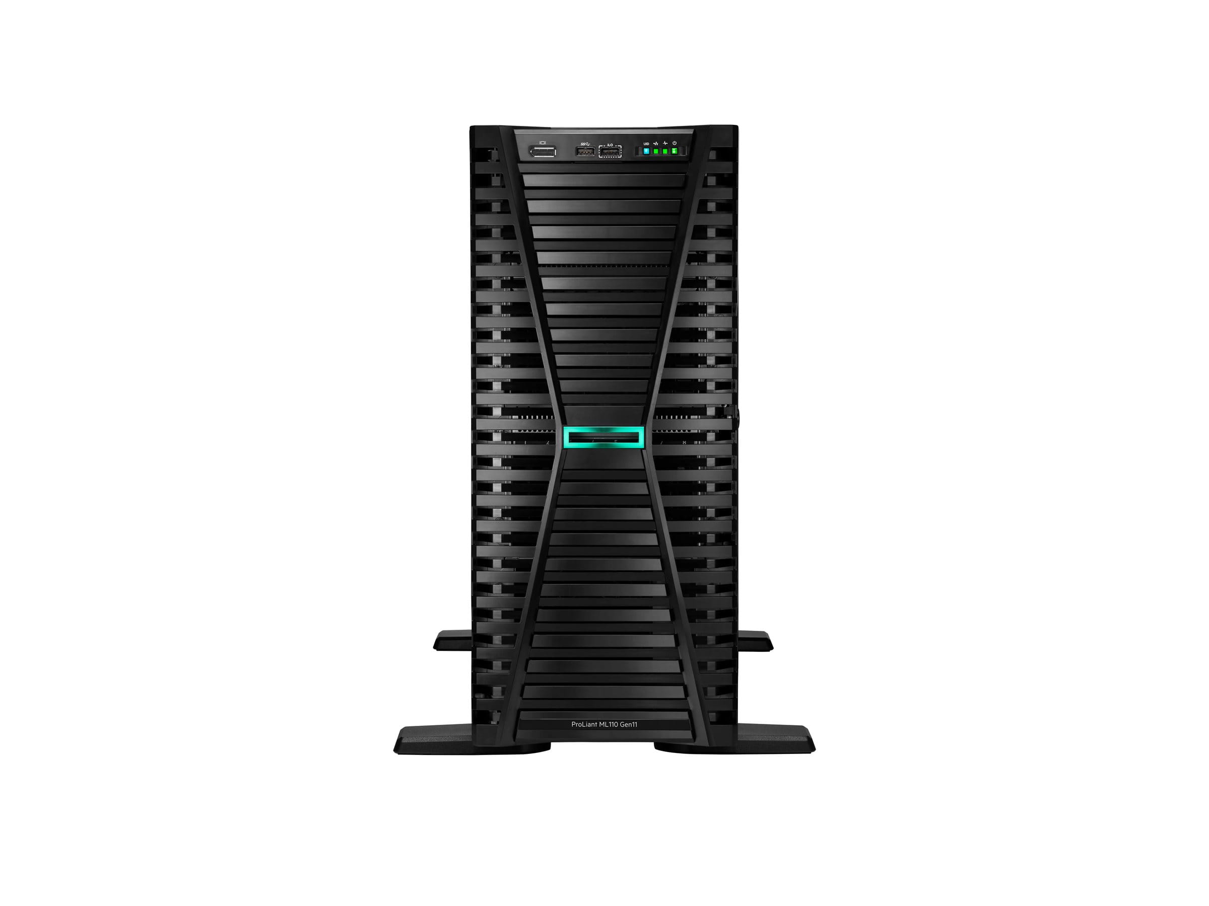 HPE ProLiant ML110 Gen11 - Server - Tower - 4.5U - 1-Weg - 1 x Xeon Bronze 3508U / 2.1 GHz - RAM 32 GB - SATA/NVMe - Hot-Swap 6.4 cm (2.5")