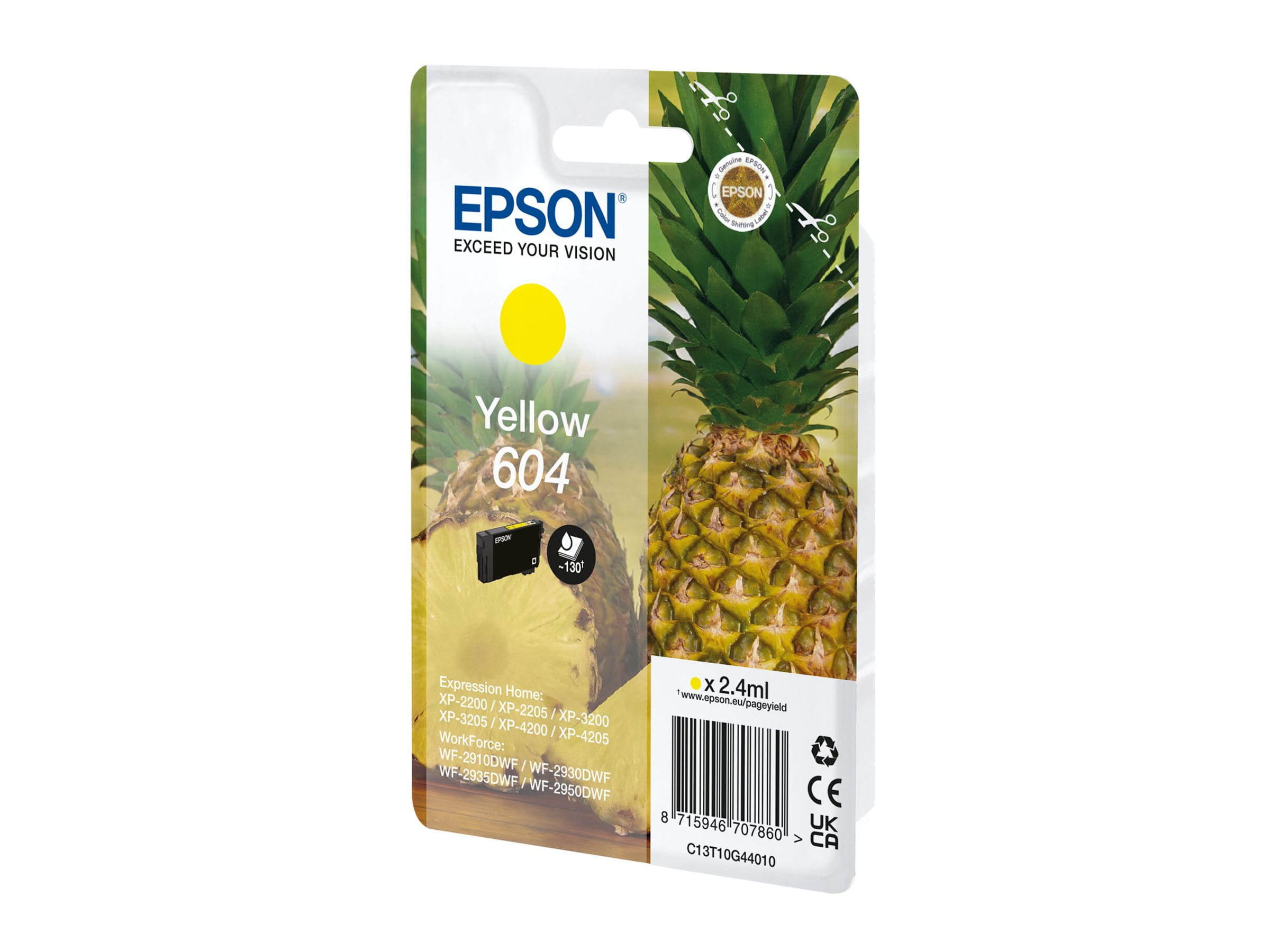 Epson 604 - 2.4 ml - Gelb - original - Blisterverpackung