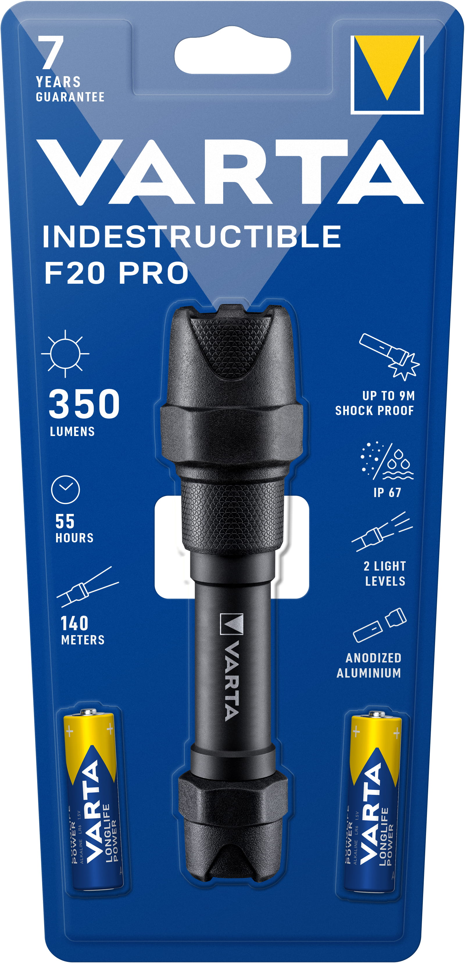 Varta Indestructible F20 Pro - Taschenlampe - LED