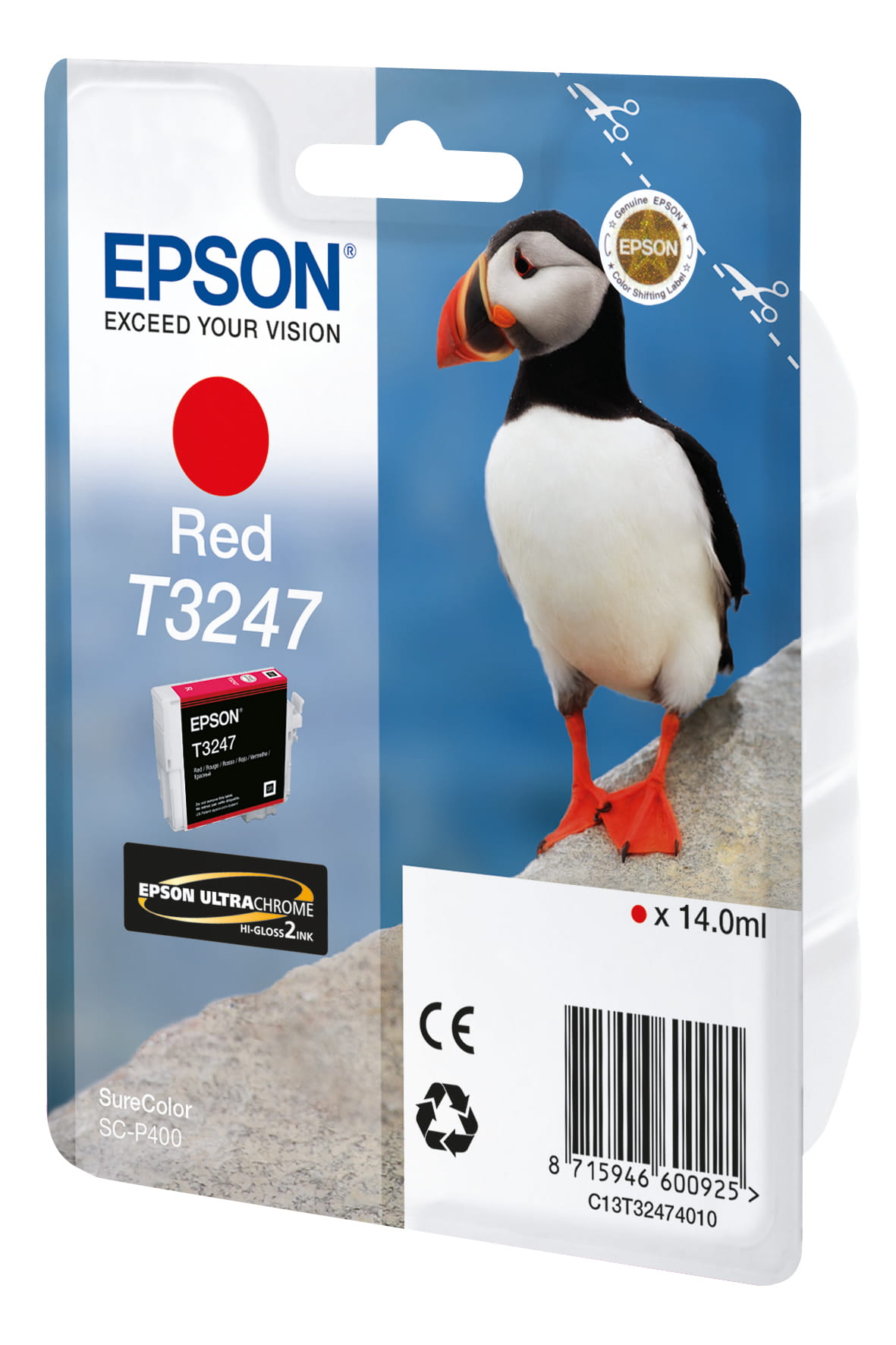 Epson T3247 - 14 ml - Rot - original - Tintenpatrone