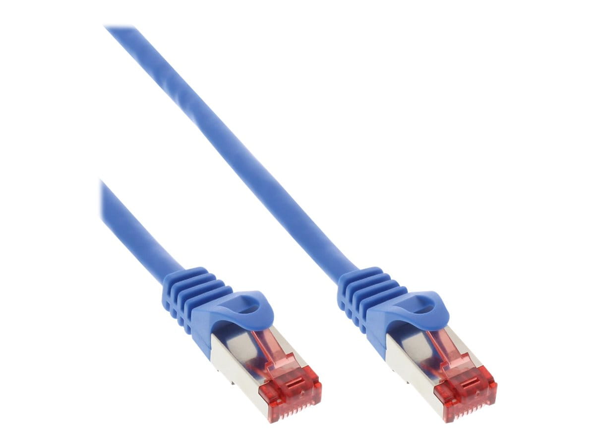 InLine Patchkabel - S/FTP (PiMf) - Cat.6 - 250MHz - PVC - CCA - blau - 10m