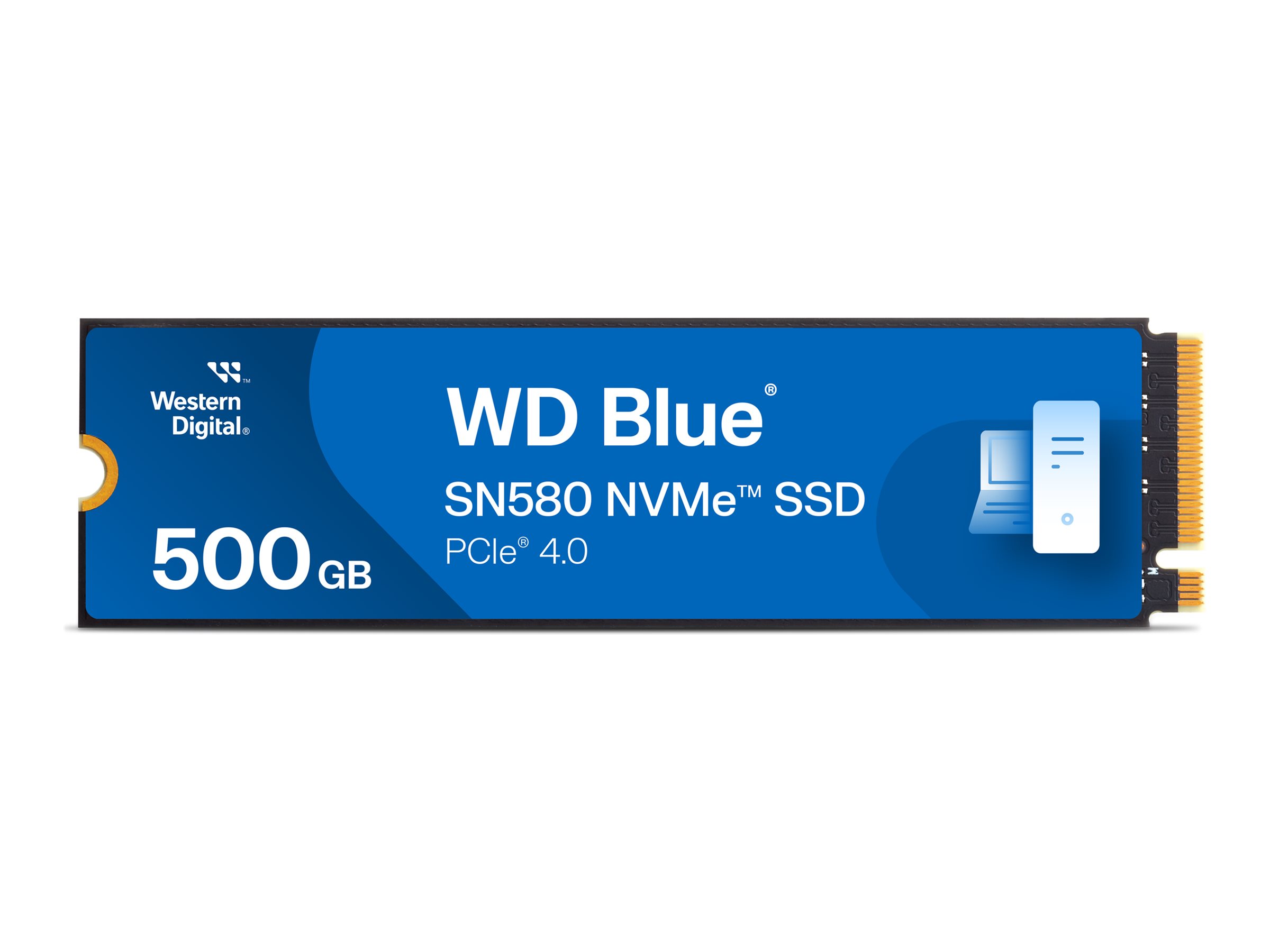 WD Blue SN580 WDS500G3B0E - SSD - 500 GB - intern - M.2 2280 - PCIe 4.0 x4 (NVMe)