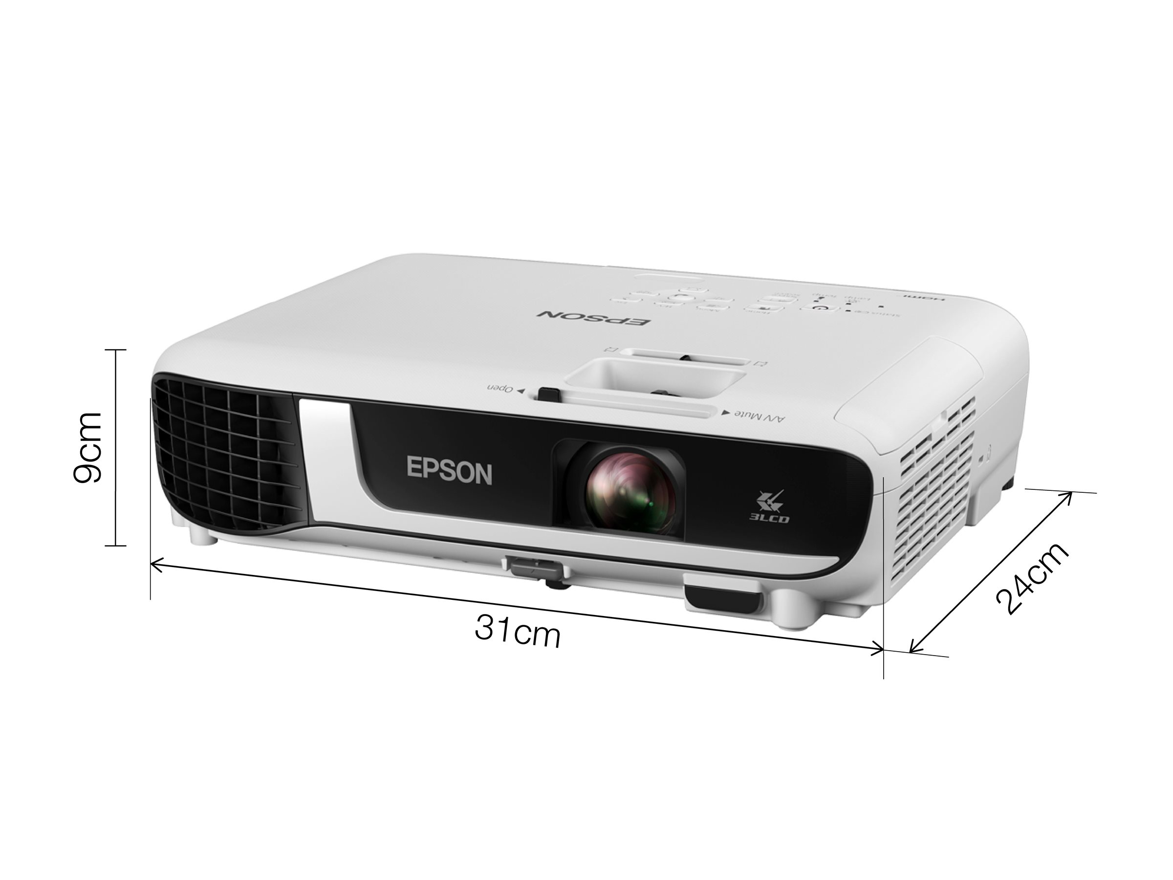 Epson EB-W51 - 3-LCD-Projektor - tragbar - 4000 lm (weiß)