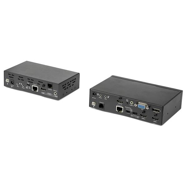 StarTech.com Multi-Input HDBaseT Ethernet Extender mit eingebautem Switch und Videoskalierer