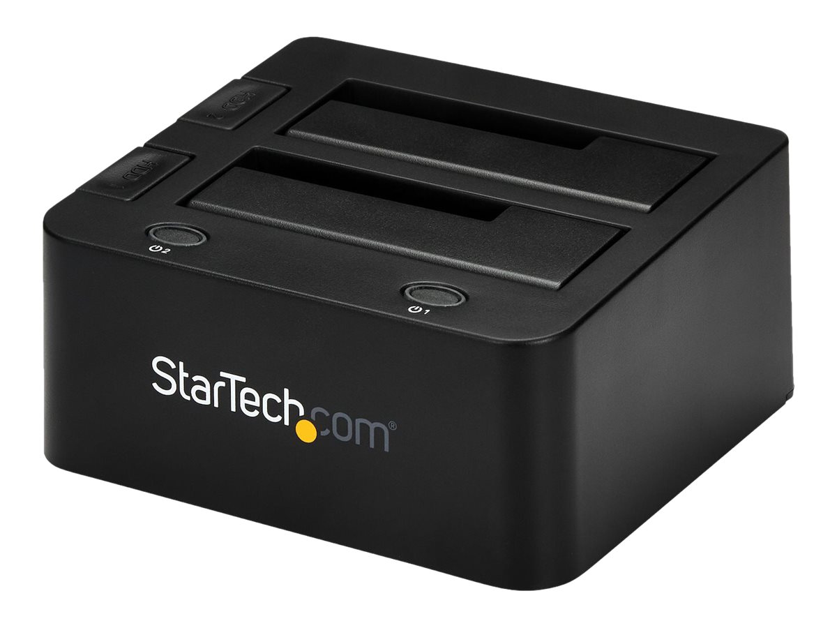 StarTech.com Dual-Bay USB 3.0 to SATA and IDE Hard Drive Docking Station, USB Hard Drive Dock, External 2.53.5 SATA III and IDE (40 pin)