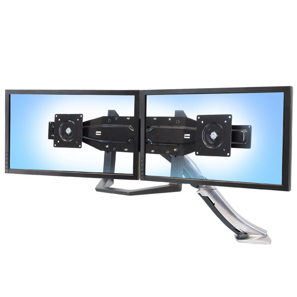 Ergotron Montagekomponente (Griff, Halterung für zwei Monitore) - für 2 LCD-Displays - Schwarz - Bildschirmgröße: 56-66 cm (22"-26")
