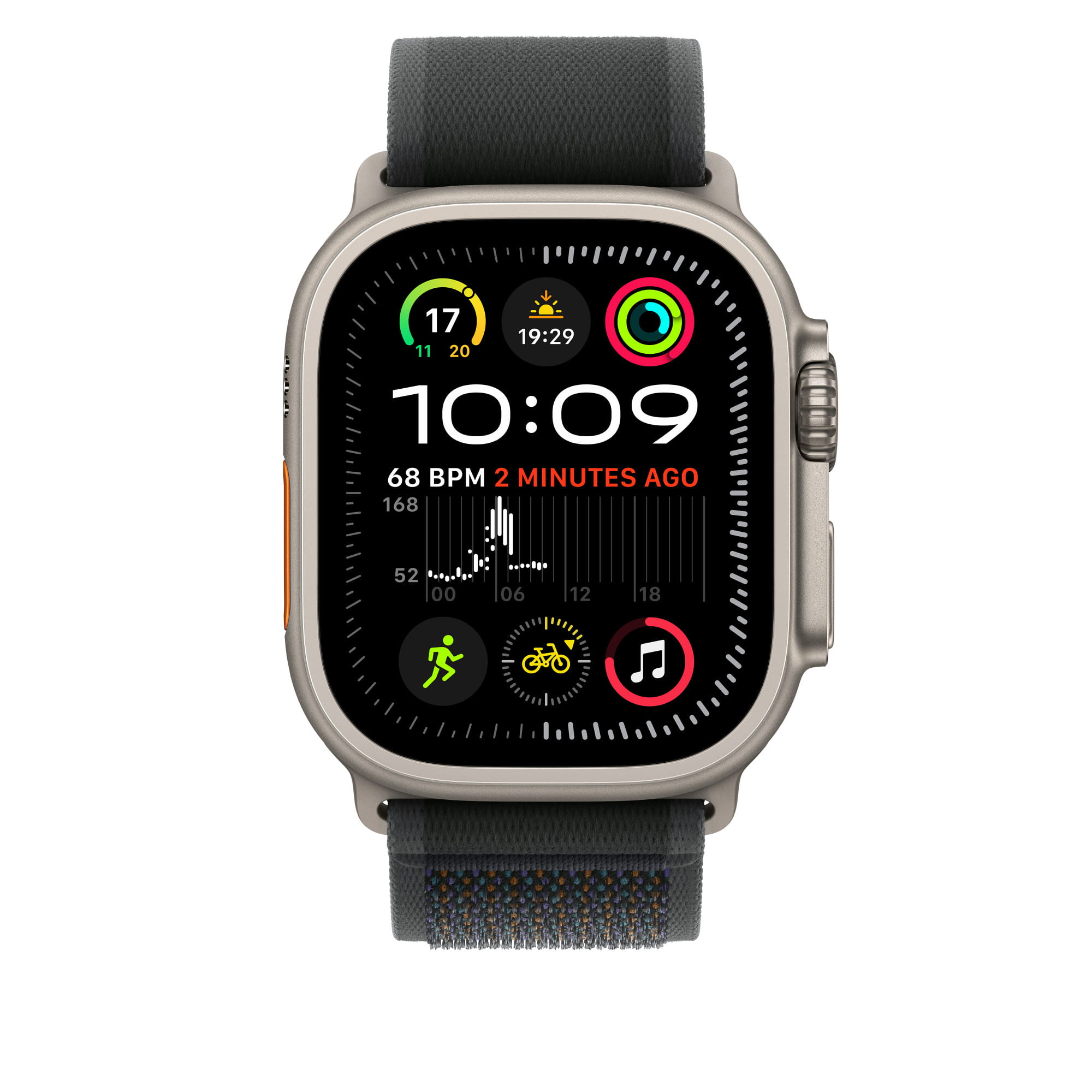 Apple Trail Loop - Loop für Smartwatch - 49 mm, natürliche Titan-Oberfläche