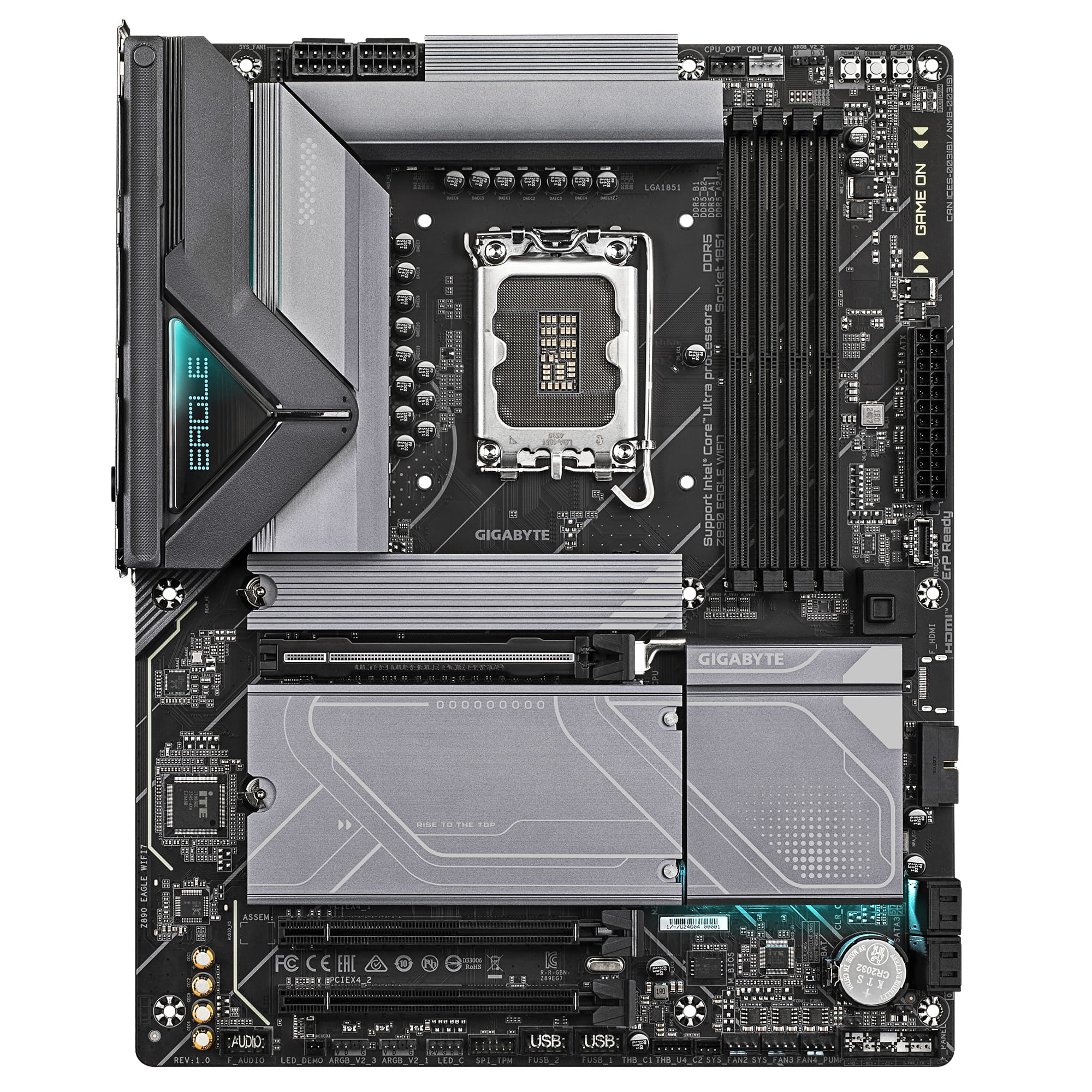 Gigabyte Z890 EAGLE WIFI7 - Motherboard - ATX - LGA1851-Sockel - Z890 Chipsatz - USB4, USB 3.2 Gen 2, USB 3.2 Gen 1, USB-C 3.2 Gen2 - Bluetooth, Wi-Fi 7, 2.5 Gigabit LAN - Onboard-Grafik (CPU erforderlich)