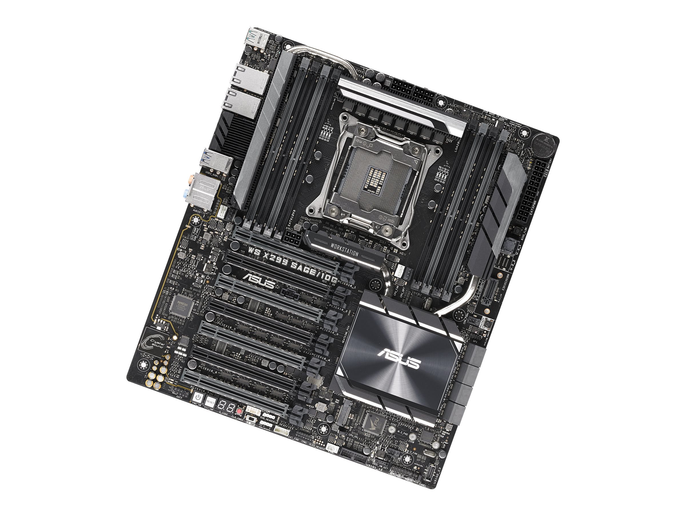 ASUS WS X299 SAGE/10G - Motherboard - SSI CEB - LGA2066 Socket - X299 Chipsatz - USB 3.1 Gen 1, USB-C Gen2, USB 3.1 Gen 2 - 2 x 10 Gigabit LAN - HD Audio (8-Kanal)