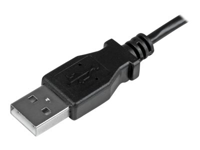 StarTech.com Micro USB Lade/Sync-Kabel - St/St - Micro USB linksgewinkelt - 1m - USB auf Micro USB Ladekabel - USB-Kabel - Micro-USB Typ B (M)
