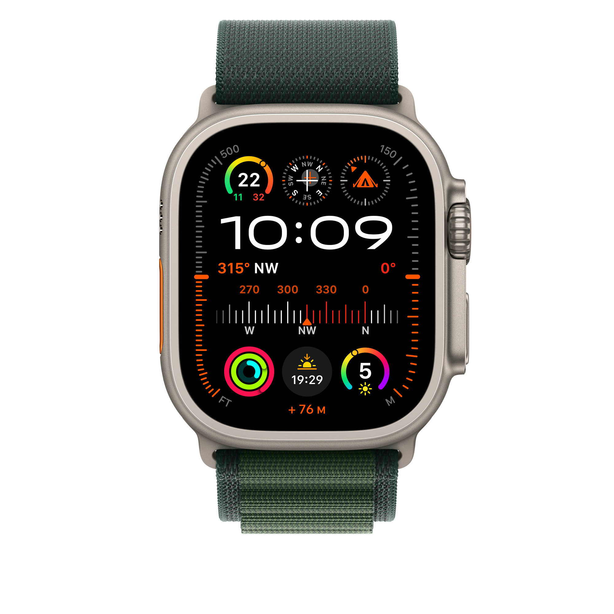 Apple Loop für Smartwatch - 49 mm, natürliche Titan-Oberfläche