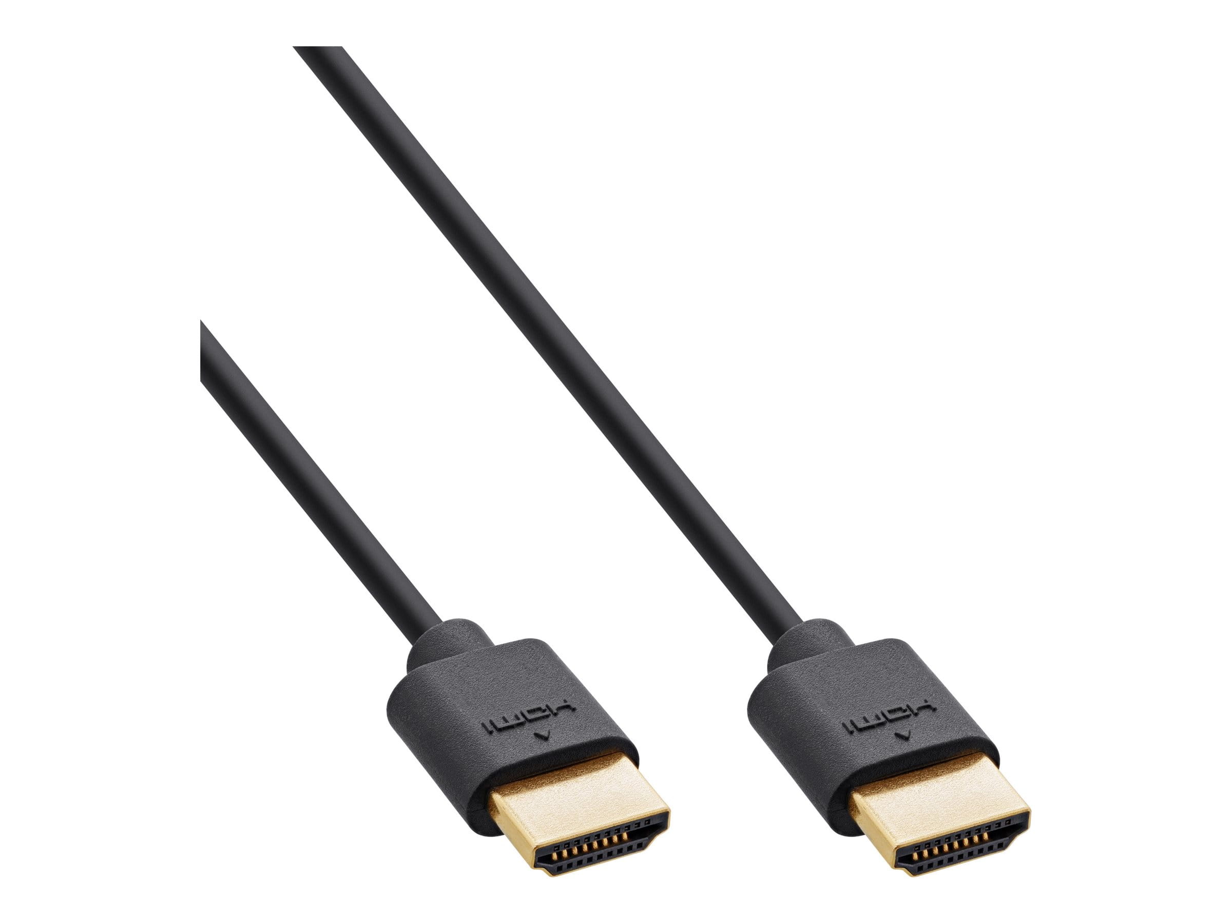 InLine Slim Ultra High Speed HDMI Kabel - 8K4K - Stecker / Stecker - 1m