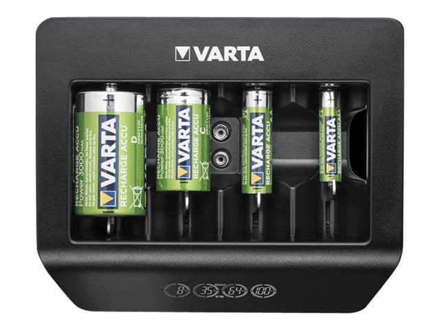 Varta LCD Universal Charger+ - 4 Std. Batterieladegerät - (für 4xAA/4xAAA, 4xD, 4xC, 1x9V)