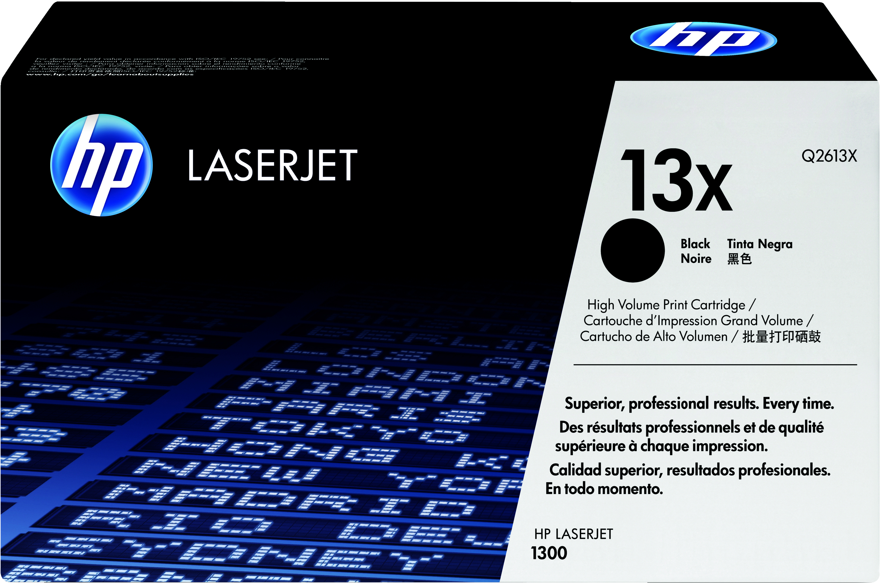 HP 13X - Hohe Ergiebigkeit - Schwarz - original - LaserJet - Tonerpatrone (Q2613X)