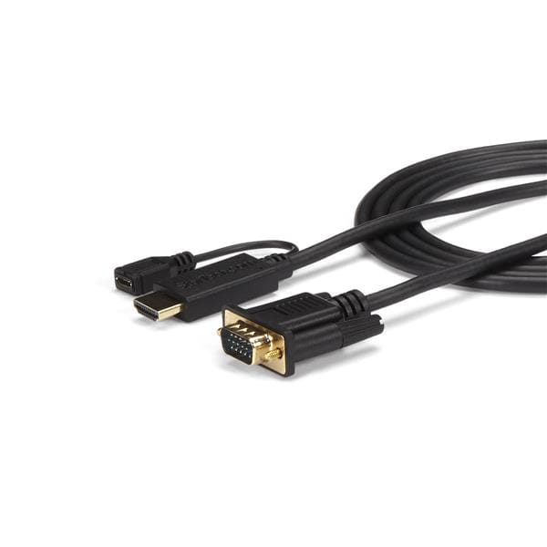 StarTech.com HDMI to VGA Cable - 10 ft / 3m - 1080p - 1920 x 1200 - Active HDMI Cable - Monitor Cable - Computer Cable (HD2VGAMM10)