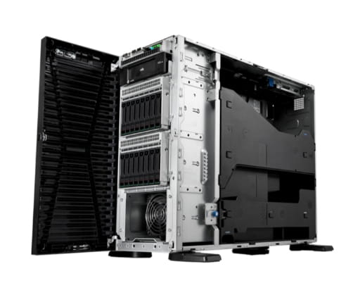 HPE ProLiant ML110 Gen11 - Server - Tower - 4.5U - 1-Weg - 1 x Xeon Silver 4510 / 2.4 GHz - RAM 32 GB - SATA/SAS/PCI Express - Hot-Swap 6.4 cm (2.5")