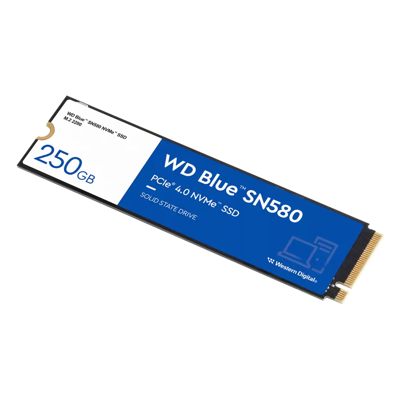 WD Blue SN580 WDS200T3B0E - SSD - 2 TB - intern - M.2 2280 - PCIe 4.0 x4 (NVMe)