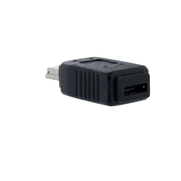 StarTech.com Micro USB auf Mini USB 2.0 Adapter - Bu/St - Schwarz - USB-Adapter - Micro-USB Typ B (W)