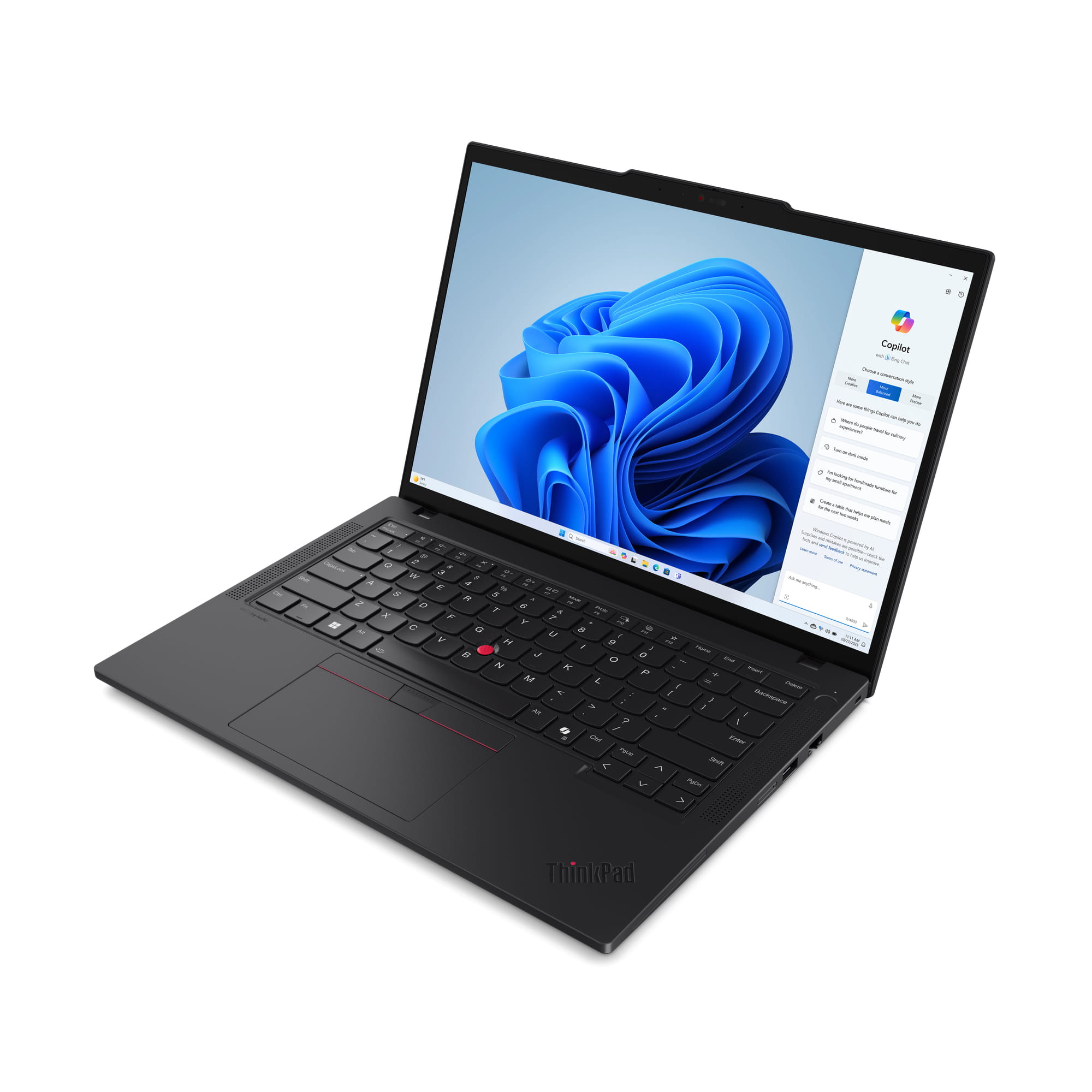 Lenovo ThinkPad T14 Gen 5 21ML - 180°-Scharnierdesign - Intel Core Ultra 7 155U / 1.7 GHz - Win 11 Pro - Intel Graphics - 32 GB RAM - 1 TB SSD TCG Opal Encryption 2, NVMe, Performance - 35.6 cm (14")
