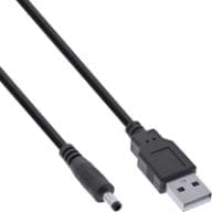 InLine USB DC Stromadapterkabel - USB A Stecker zu DC 4,0x1,70mm Hohlstecker