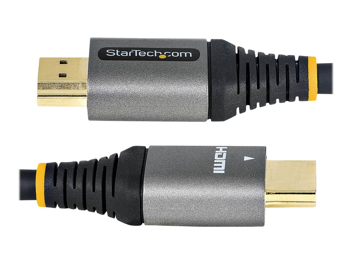 StarTech.com 13ft (4m) Premium Certified HDMI 2.0 Cable - High-Speed Ultra HD 4K 60Hz HDMI Cable with Ethernet - HDR10, ARC - UHD HDMI Video Cord - For UHD Monitors, TVs, Displays - M/M - Premium Highspeed - HDMI-Kabel mit Ethernet - HDMI männlich zu HD