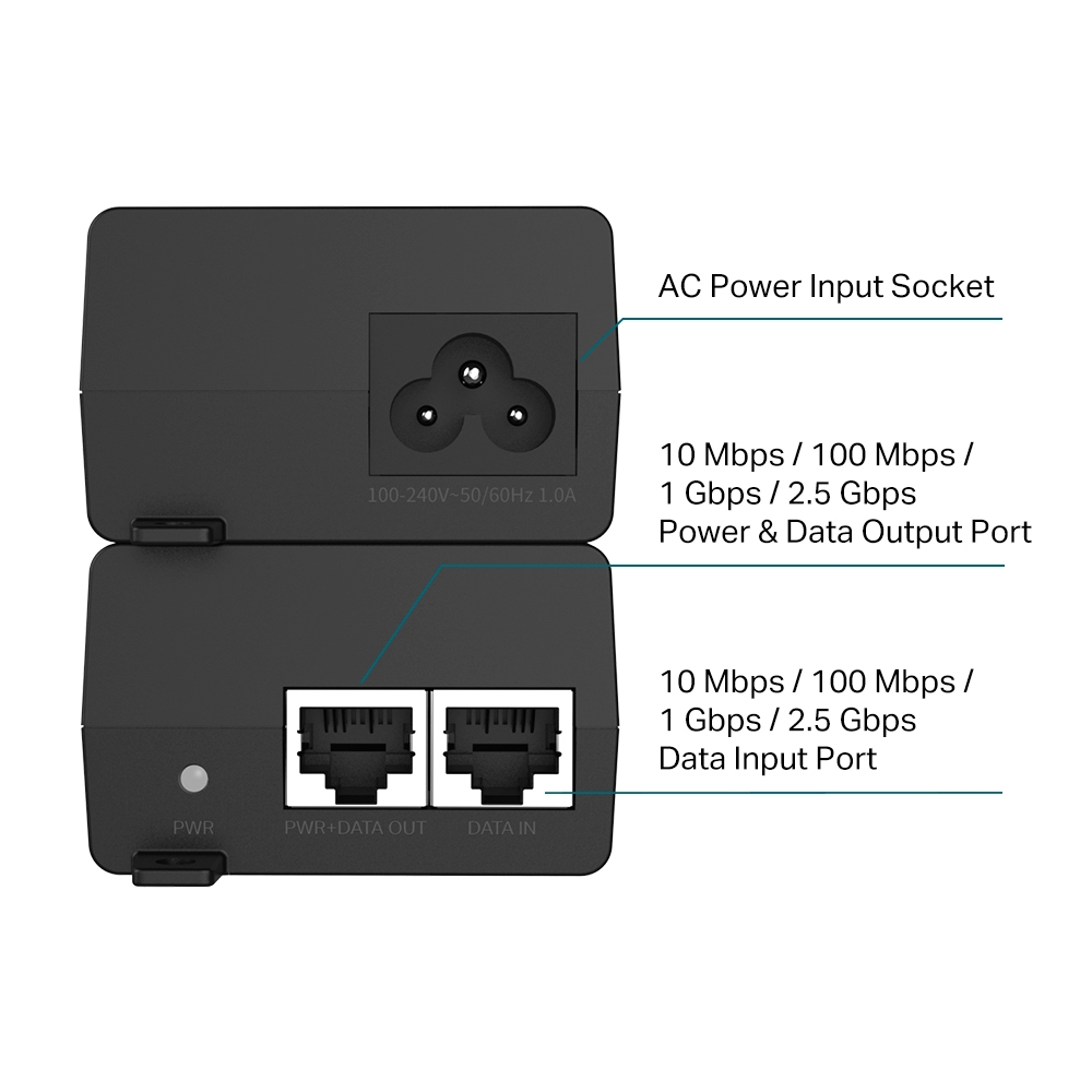 TP-LINK TL-POE260S V1.6 - Power Injector - 2,5 Gbps