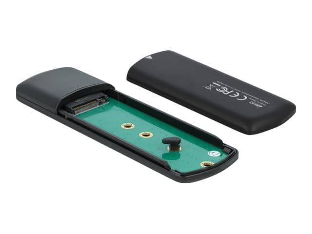 Delock External USB Type-C Combo Enclosure for M.2 NVMe PCIe or SATA SSD - Speichergehäuse - M.2 - M.2 NVMe Card / PCIe (NVMe)