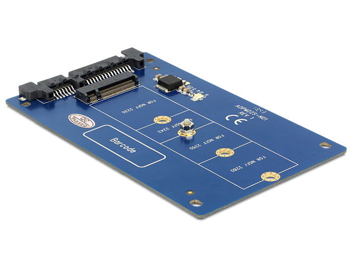 Delock Converter SATA 22 pin > M.2 NGFF - Speicher-Controller