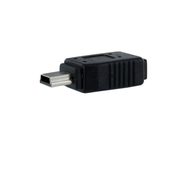 StarTech.com Micro USB auf Mini USB 2.0 Adapter - Bu/St - Schwarz - USB-Adapter - Micro-USB Typ B (W)