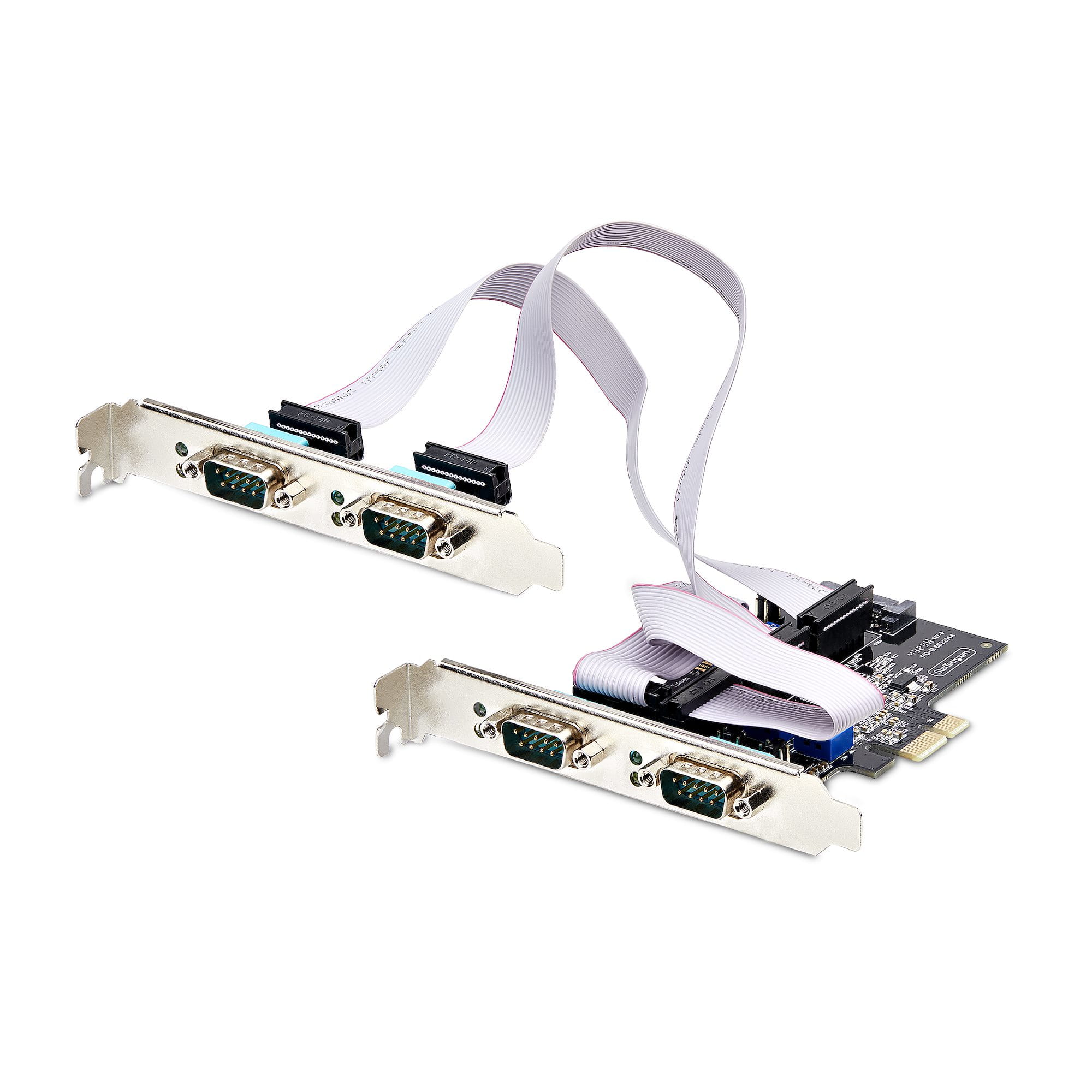 StarTech.com 4-Port Serial PCIe Card, Quad-Port PCI Express to RS232/RS422/RS485 (DB9)