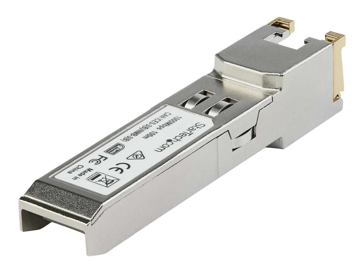 StarTech.com GLCTEST SFP Transceiver Modul (1000BASE-T, Kupfer, Cisco GLC-TE-kompatibles SFP-Modul, RJ45 Mini-GBIC)