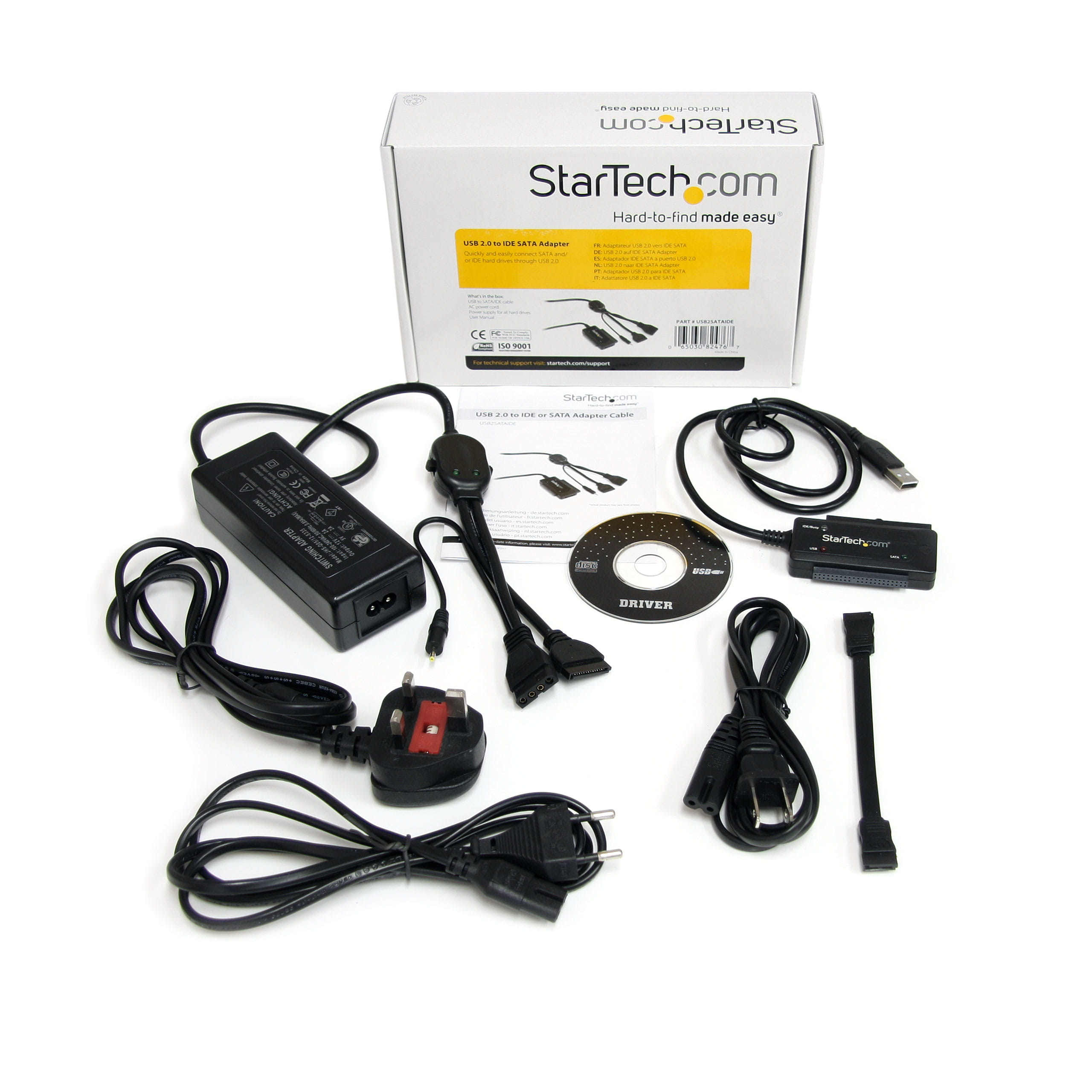 StarTech.com USB 2.0 auf SATA IDE Adapterkabel - USB2 S-ATA Adapter/ Konverter Kit - 2 x IDE (40/44pin)